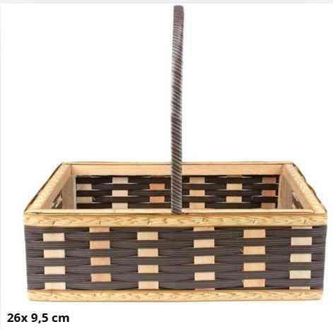 CESTA SINTETICA RETANGULAR C/AL�A